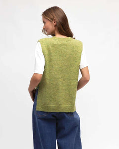 Paper Heart Effie Knit Vest Olive