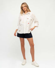 Load image into Gallery viewer, Fable Embroidered Cotton Shirt White
