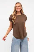Load image into Gallery viewer, Drape Cap Sleeve Tee Mousse | Label Of Love
