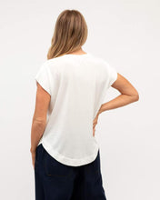 Load image into Gallery viewer, Drape Cap Sleeve Tee White | Label Of Love
