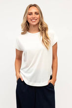 Load image into Gallery viewer, Drape Cap Sleeve Tee White | Label Of Love
