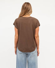 Load image into Gallery viewer, Drape Cap Sleeve Tee Mousse | Label Of Love
