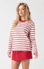 Load image into Gallery viewer, Felix Long Sleeve- Red Pink Stripe | Cartel &amp; Willow
