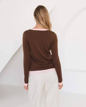 Load image into Gallery viewer, Paige Knit Cardigan Choc Pink
