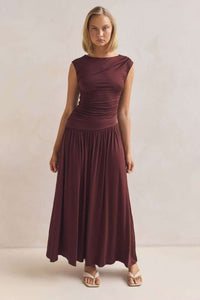 Chancery Maxi Dress Brown