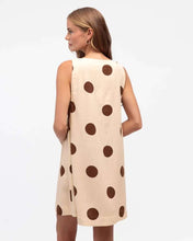 Load image into Gallery viewer, Totti Mini Dress Mocha Dots
