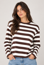 Load image into Gallery viewer, Blair Long Sleeve Top Choc Beige
