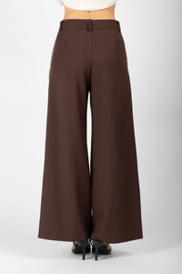 Townie White Stripe Pants Chocolate