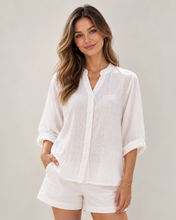 Load image into Gallery viewer, Xera Cotton Blend Top White
