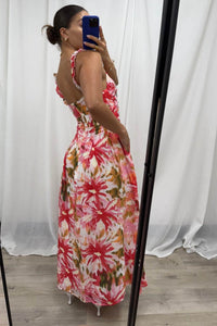 Rivett Maxi Dress Pink Splash