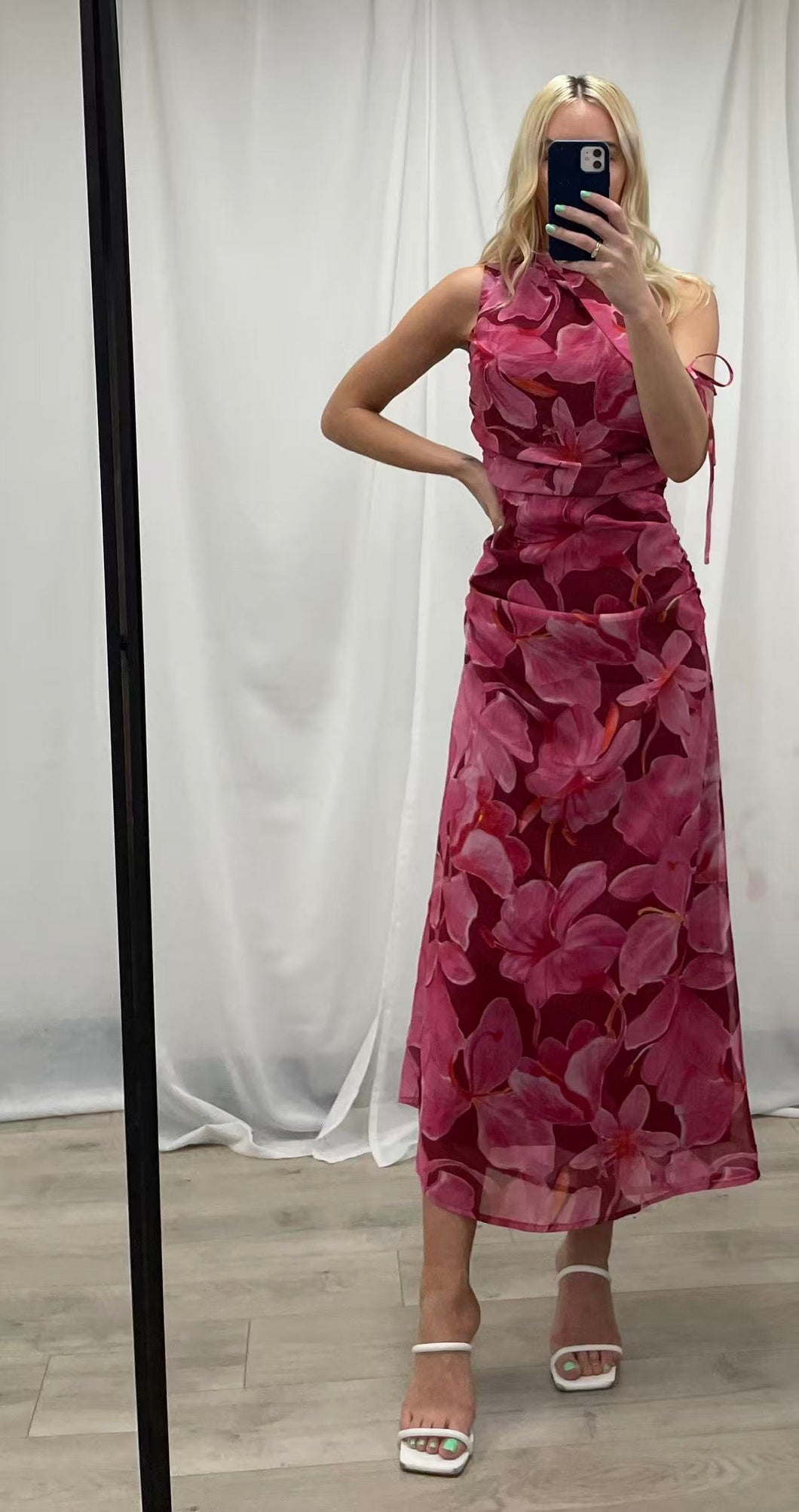 Lydia Maxi Dress Pink Wine