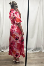 Load image into Gallery viewer, Carmen Maxi Dress Pink Orange Floral

