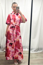 Load image into Gallery viewer, Carmen Maxi Dress Pink Orange Floral
