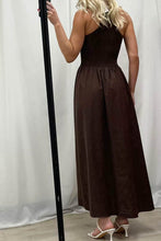 Load image into Gallery viewer, Elias Cotton Maxi Dress Chocolate
