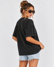 Load image into Gallery viewer, Oversized Cowboy Lover Tee Washed Black | By Frankie
