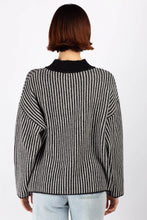 Load image into Gallery viewer, Janni Knit Black White Stripe
