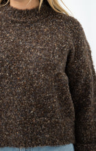 Load image into Gallery viewer, Melange Wool Jumper Brown
