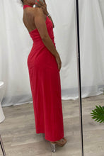 Load image into Gallery viewer, Sabine Cotton Maxi Dress Red
