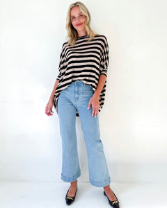 Evermore Oversize Stripe Top