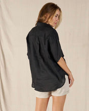 Load image into Gallery viewer, Avalon Linen Shirt Black
