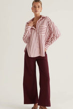 Load image into Gallery viewer, White Closet Lanie Cotton Shirt Red Pink
