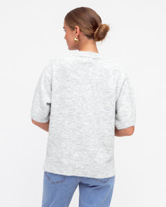 Sovie Short Sleeve Knit Grey