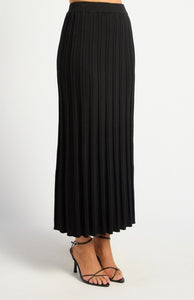 Rib Textured Knit Midi Skirt