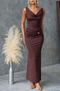 Valli Maxi Dress Brown