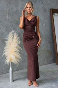Valli Maxi Dress Brown