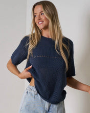 Load image into Gallery viewer, Lima Pattern Knit Navy
