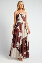 Load image into Gallery viewer, Jules Maxi Dress Chocolate Floral
