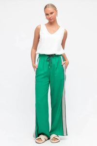 Noah Pant Green White Stripes