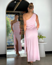 Load image into Gallery viewer, Mariyan One Shoulder Maxi Dress Pink
