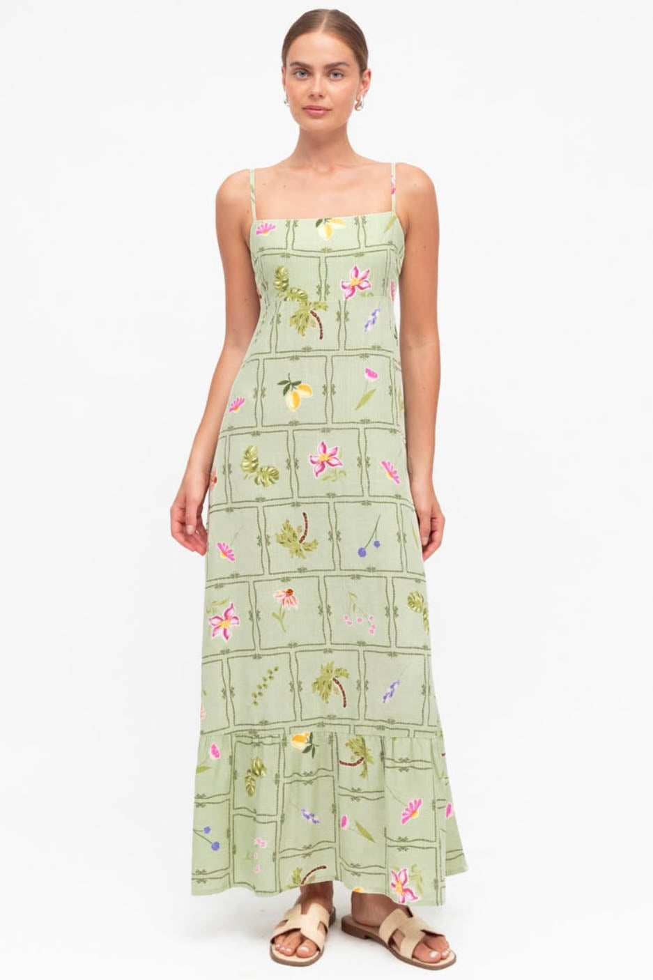 Caralee Botanical Maxi Dress