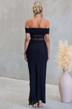 Load image into Gallery viewer, Kiarna Maxi Dress Black Mesh
