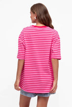 Load image into Gallery viewer, Paper Heart Veda Tee Pink Stripe
