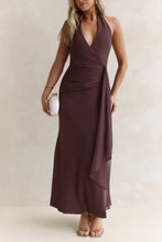 Load image into Gallery viewer, Serena Maxi Dress Chocolate
