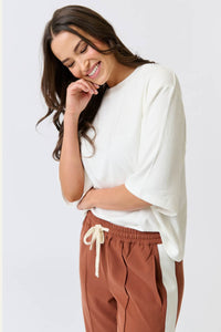 Solana Tee White Carter & Willow