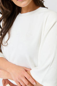 Solana Tee White Carter & Willow
