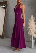 Load image into Gallery viewer, Portia Halter Maxi Dress Plum
