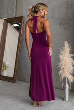 Load image into Gallery viewer, Portia Halter Maxi Dress Plum
