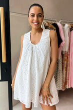 Load image into Gallery viewer, Deleyza Mini Dress White
