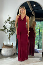 Load image into Gallery viewer, Kate Halter Maxi Dress Burgundy
