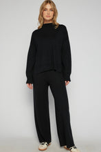 Load image into Gallery viewer, Front Seam Detail Knit Jumper Black
