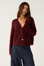 Load image into Gallery viewer, Hazel Cardi - Mulberry | Cartel &amp; Willow
