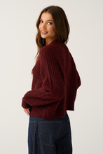 Load image into Gallery viewer, Hazel Cardi - Mulberry | Cartel &amp; Willow
