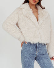 Load image into Gallery viewer, Callee Faux Fur Jacket Ash

