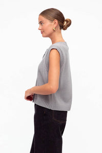 Blair Knit Vest Grey