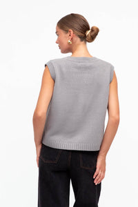 Blair Knit Vest Grey