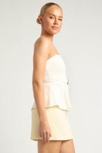 Load image into Gallery viewer, Turino Strapless Top White
